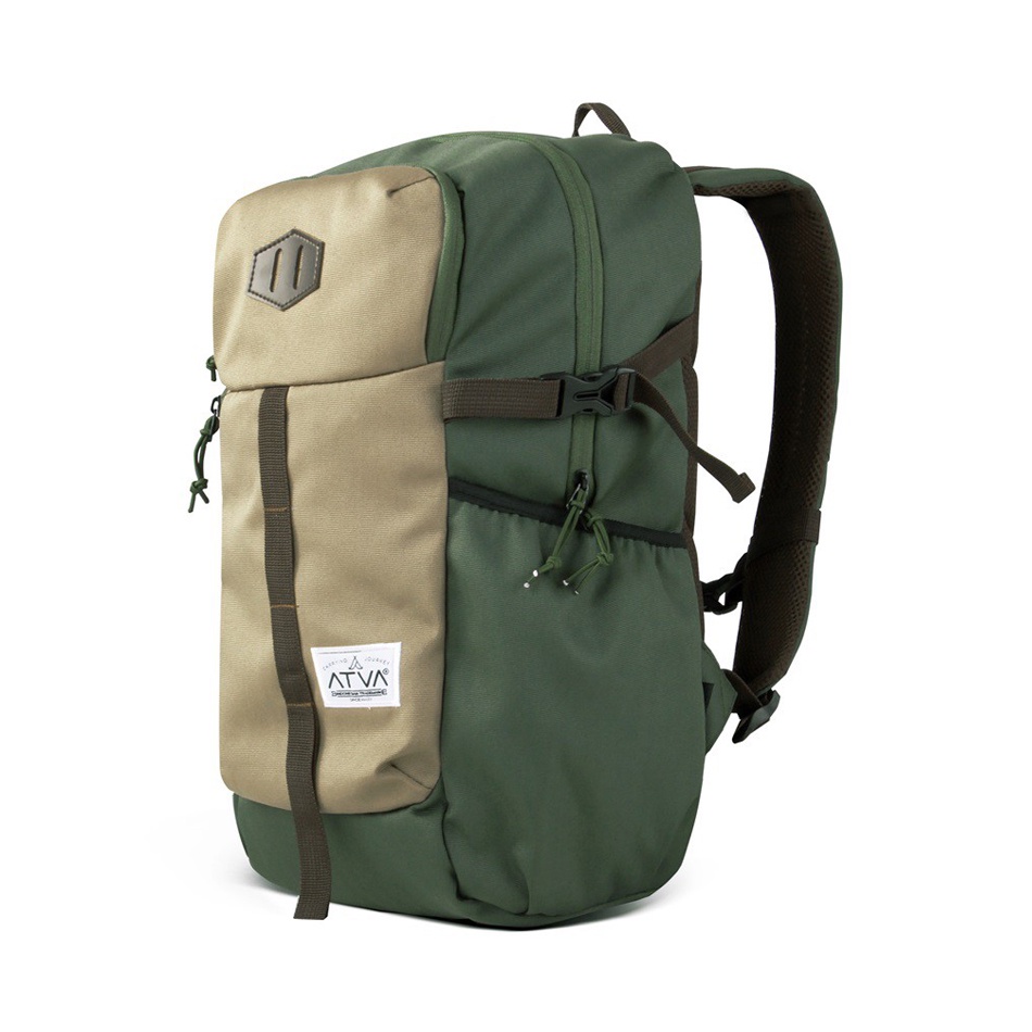 ELBE OLIVE KHAKI ORIGINAL x ATVA Tas Ransel Casual Pria Daily Backpack Kuliah Kampus Kerja Kantor Sekolah SMA SMK Remaja Dewasa Tas Punggung Laptop Ukuran Besar 14 Inch Bagpack Distro Tas Traveling Premium Outdoor Travel Bag Keren Terbaru Kekinian Branded