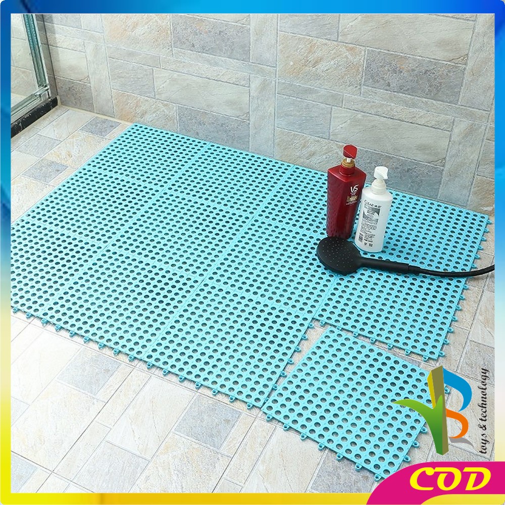 RB-C236 Karpet Kamar Mandi Anti Licin 30x30CM / Keset Lantai Anti Slip Polkadot Dapur Mat Non-Slip