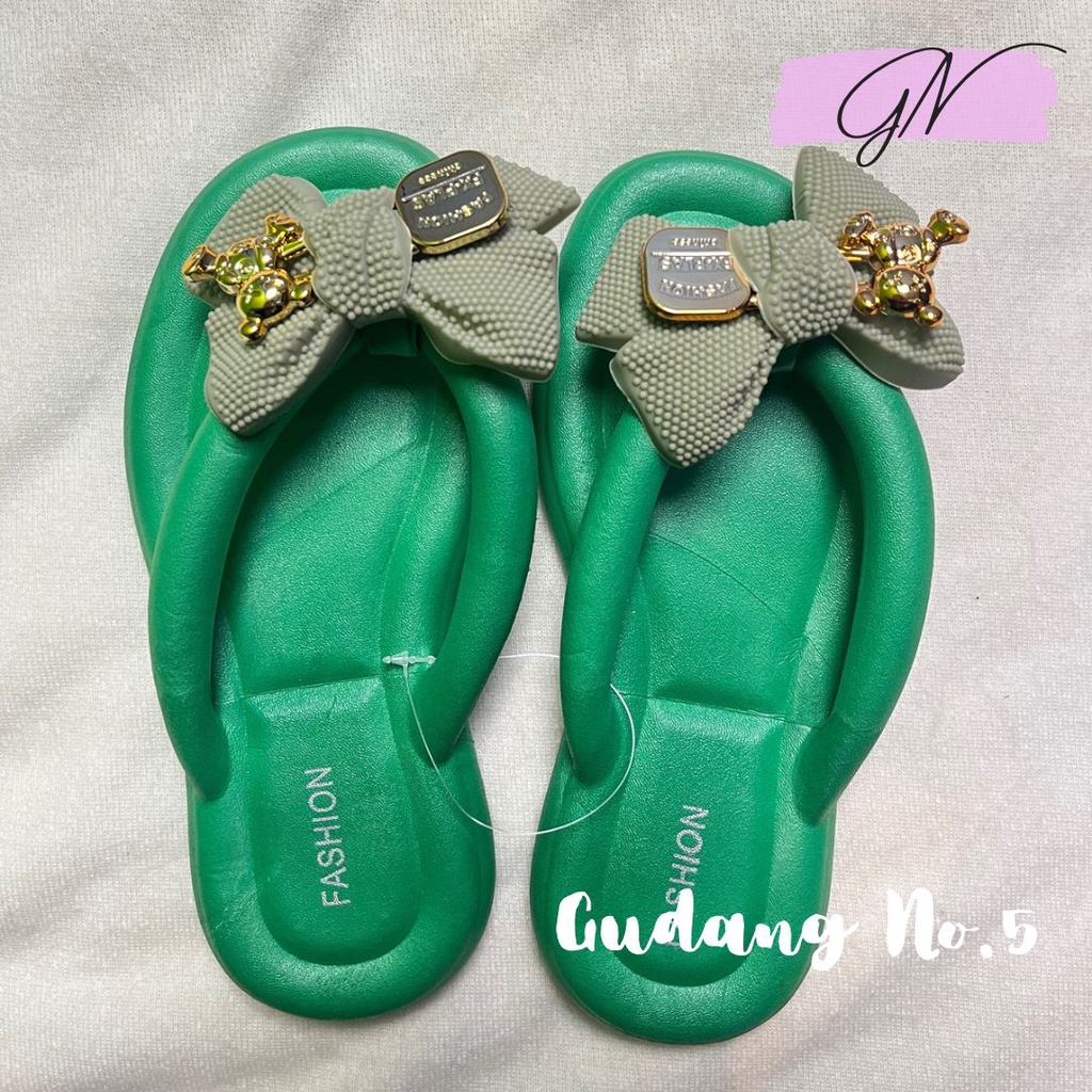 GN-2024 Sandal Jepit Jelly Pita Fashion Wanita Import