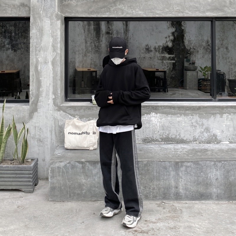 Hoodie Polos Oversized Jaket Polos Pria &amp; Wantia Distro (Tanpa Resleting)