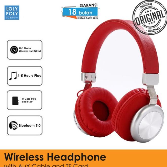 Sale Lolypoly headphone bluetooth 168 /HEADSET BLUETOOTH/HEADSET GAMING/HEADSET IPHONE/HEADSET BASS/