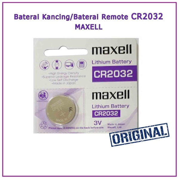 baterai 2032 maxell per pcs