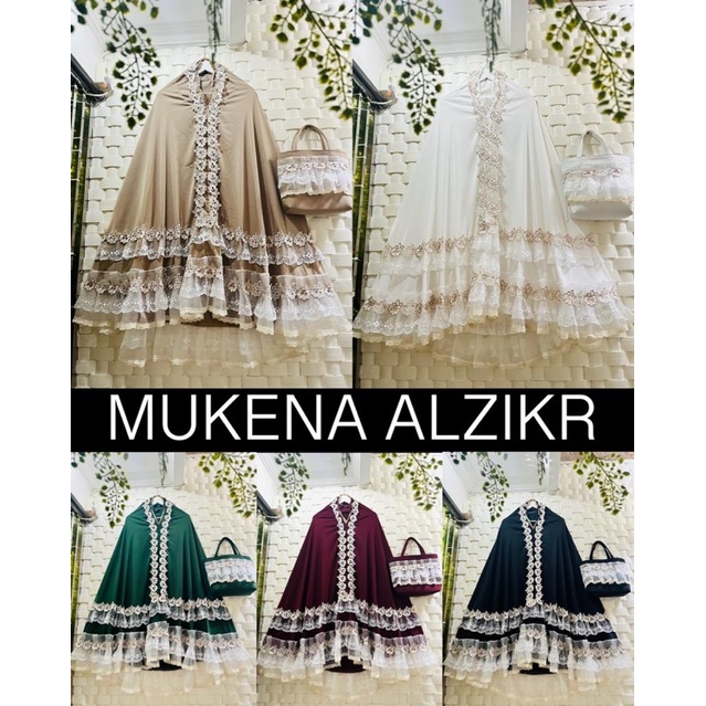 Mukena Brukat Al Zikr Cantik Elegan dan Mewah