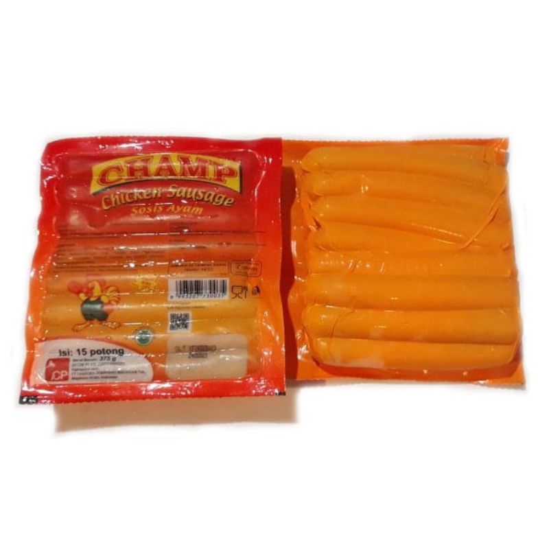 

Champ Chiken Sausage Sosis ayam 375 gram isi 15pcs