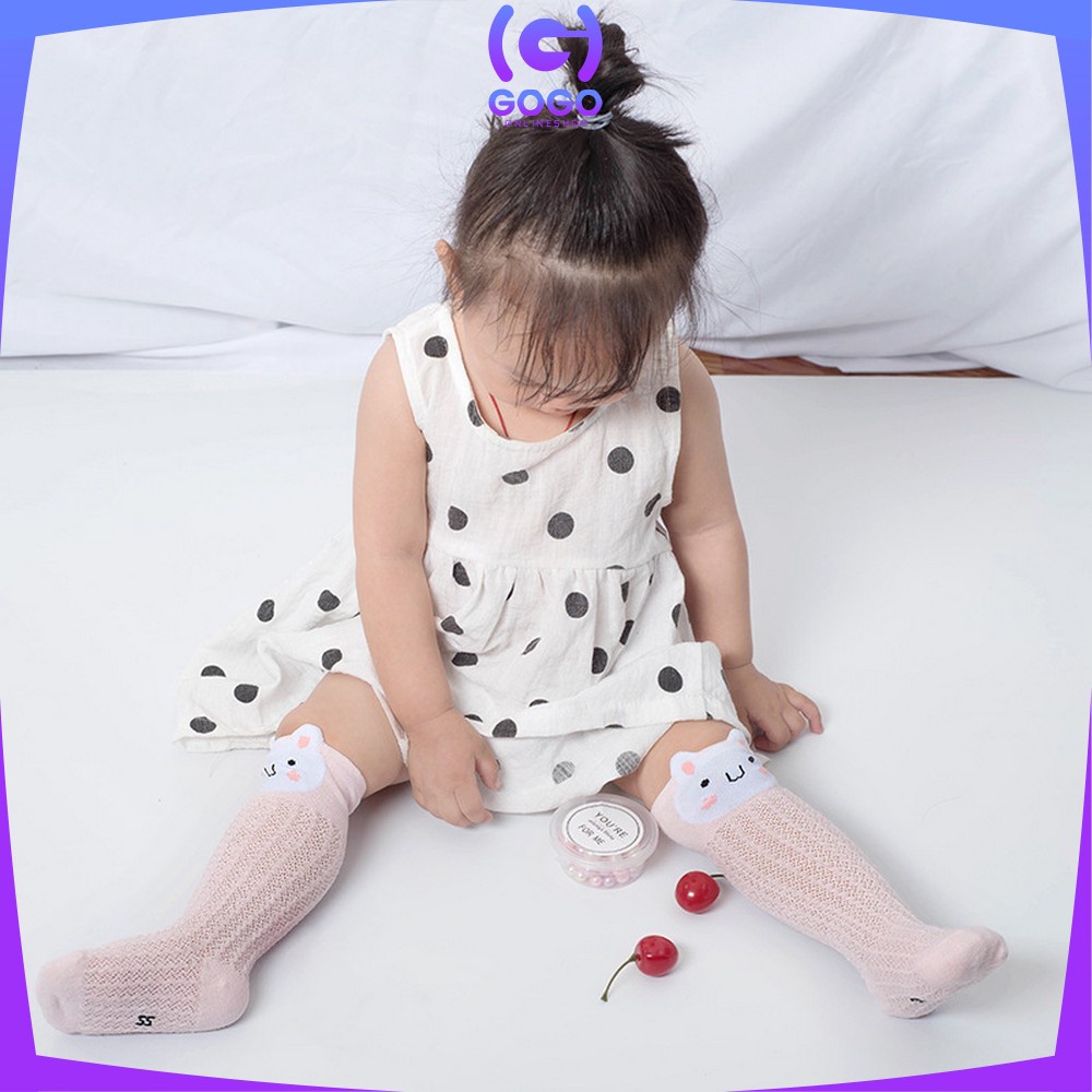 GOGO-P210 Kaos Kaki Jaring Panjang Bayi Karakter Hewan Lucu / Kaus kaki Bayi Motif Korean Style / Baby Sock Long Kids