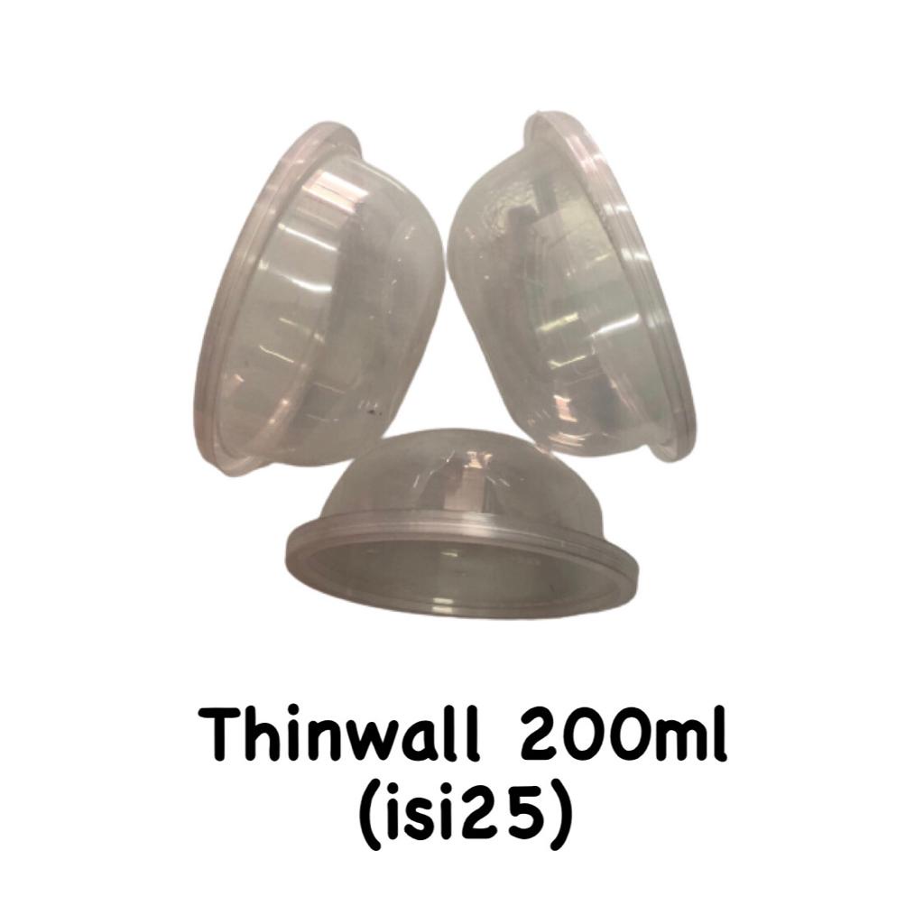 Tinwall / cup plastik / tempat makan plastik / mangkok plastik