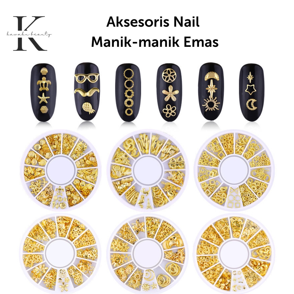 ACC WHEEL nail art aksesoris/Metal DIY GOLD CRAFT ACCESORIES