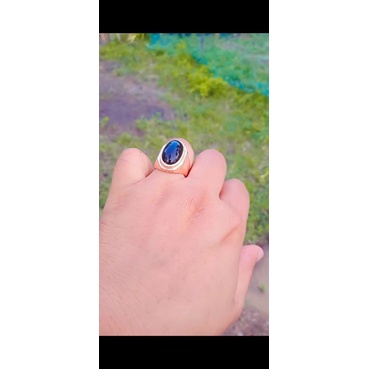 cincin suasa super batu wulung hitam
