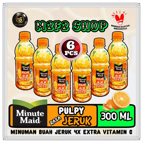 

Minute Maid Pulpy Orange | Jeruk Botol Pet - 300 ml (Kemasan 6 Pcs)