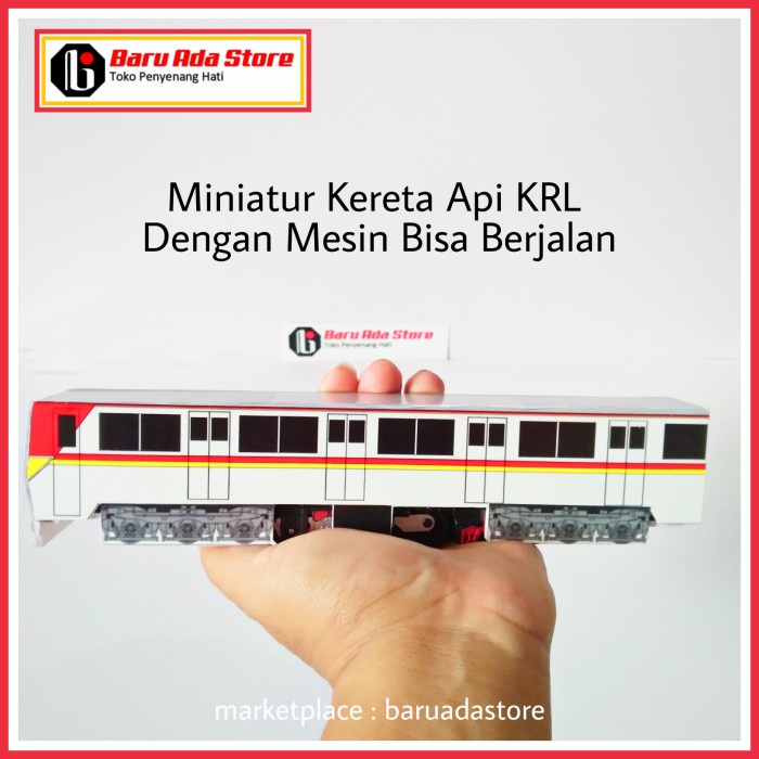Miniatur Kereta Api KRL Dengan Mesin Bisa Berjalan