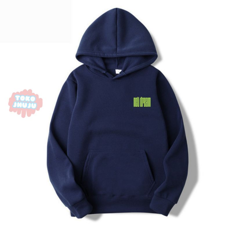 Hoodie Jumper NCT Dream Logo ijo Neon Stabilo Kecil