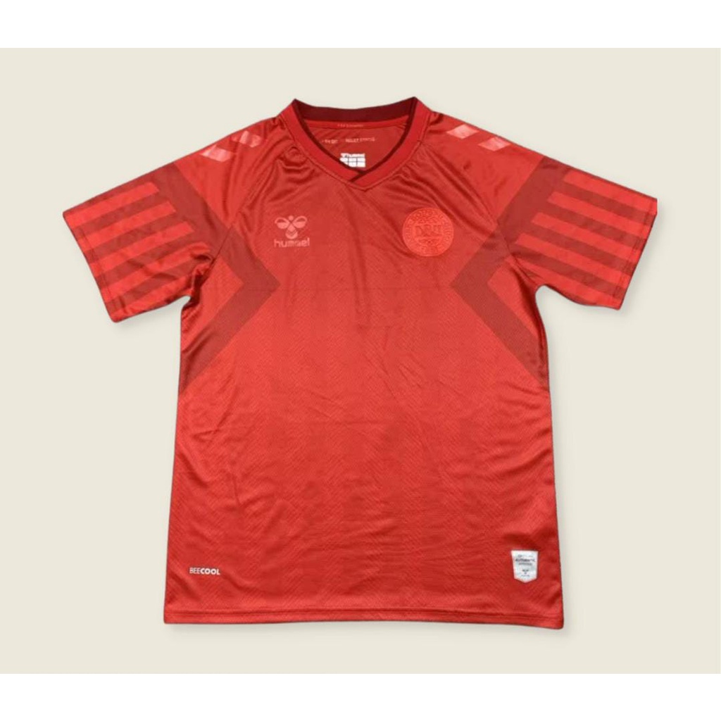 Jersey Baju Bola Denmark Home Piala Dunia 2022 Official Grade Ori