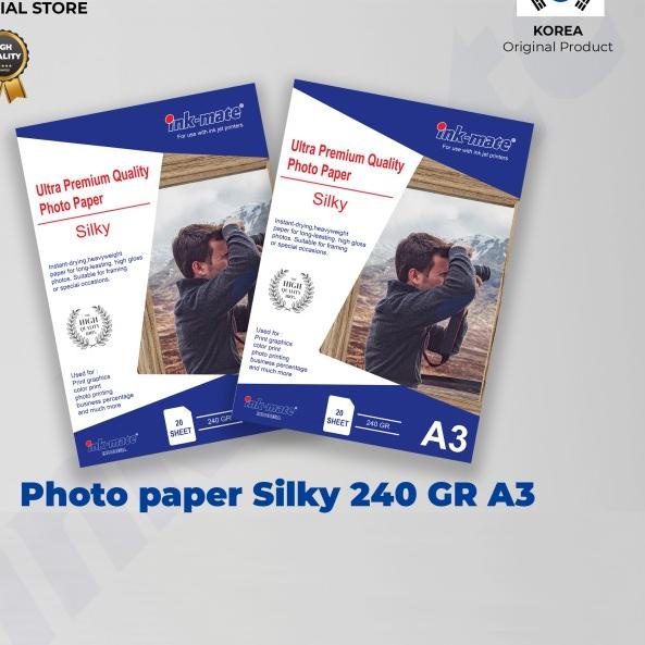 

Kertas Foto Inkmate Photo Paper Silky A3 240gr