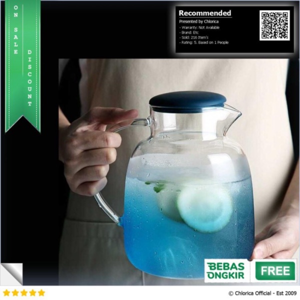 

Jual Leng Sui Hu Teko Pitcher Teh Kopi Jus Borosilicate Glass 1.8L - TP-966 - Transparan Etc Limited
