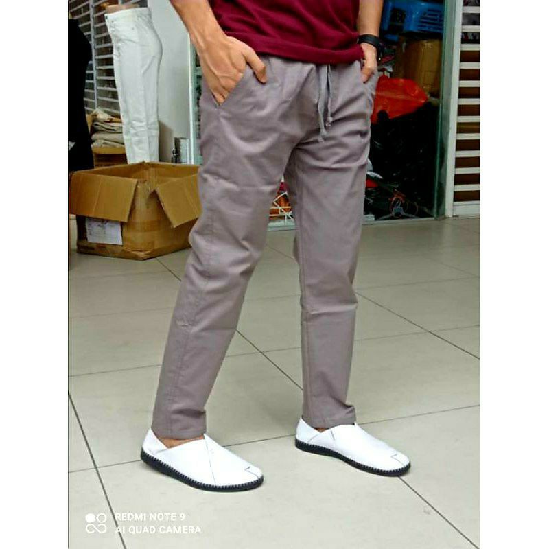 Celana Chinos RIB Panjang Pinggang Kolor Distro MANTAB JIWA 27-38