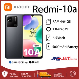 XIAOMI REDMI 10A RAM 6/128GB 6.53 inches HD screen 5000 mAh Murah 4G LTE Smartphone