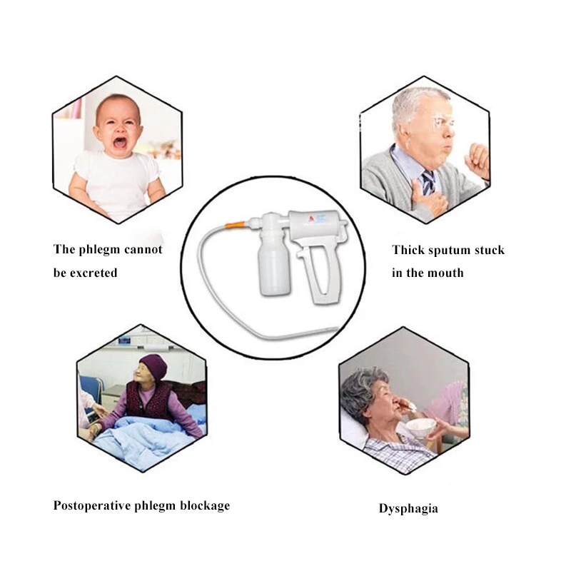 Sputum Aspirator Manual Pompa Penghisap Dahak Suction Pump Manual Sputum Aspirator Manual Solusi Keb