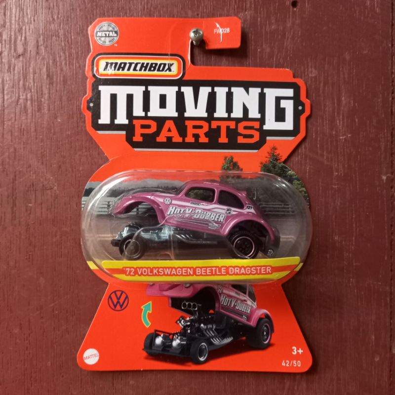 72 VOLKSWAGEN BEETLE DRAGSTER MATCHBOX MOVING PART 2022
