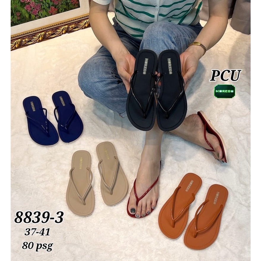 Sandal Jepit Cewek Tali Bulat Kecil Morego Sendal Wanita Jelly Doff Anti Air