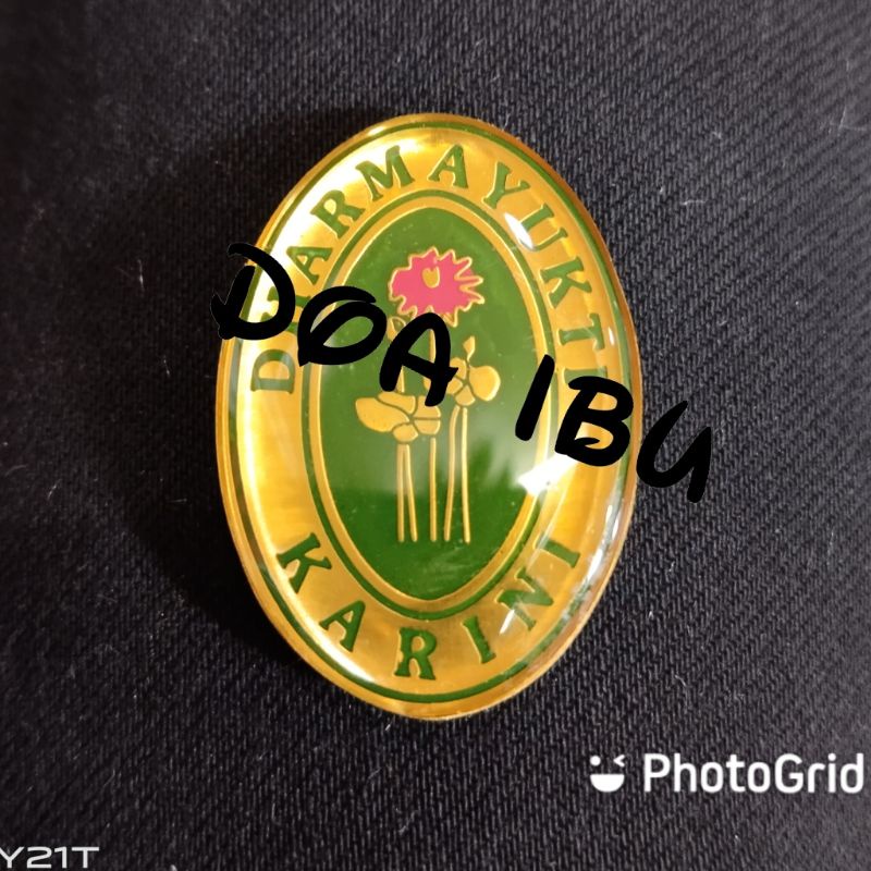 

best seller pin DHARMA YUKTI KARINI pin istri hakim lapis-magnet