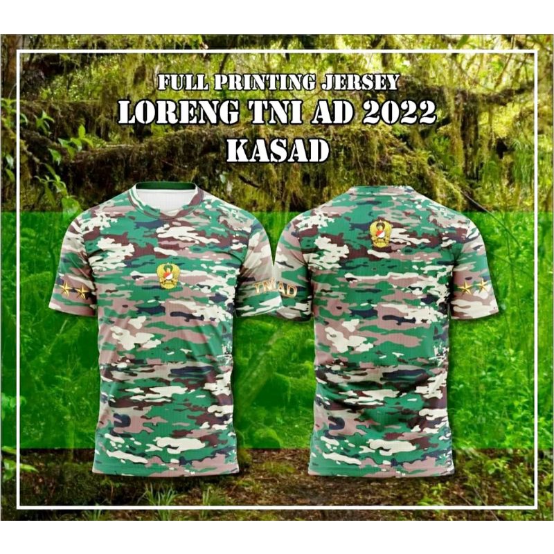 Jual Kaos Kasad Terbaru Kaos Tni Loreng Nkri Baru Kaos Dryfit