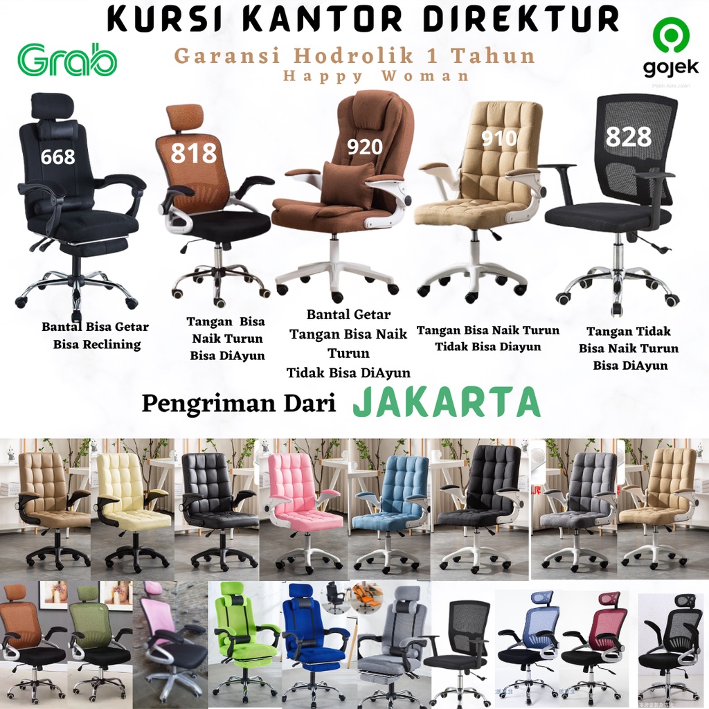Kursi Kerja Kantor Staff Kursi Kantor Hidrolik Dengan Headrest Plus Bantal Kursi Kantor Kursi Direktur Murah