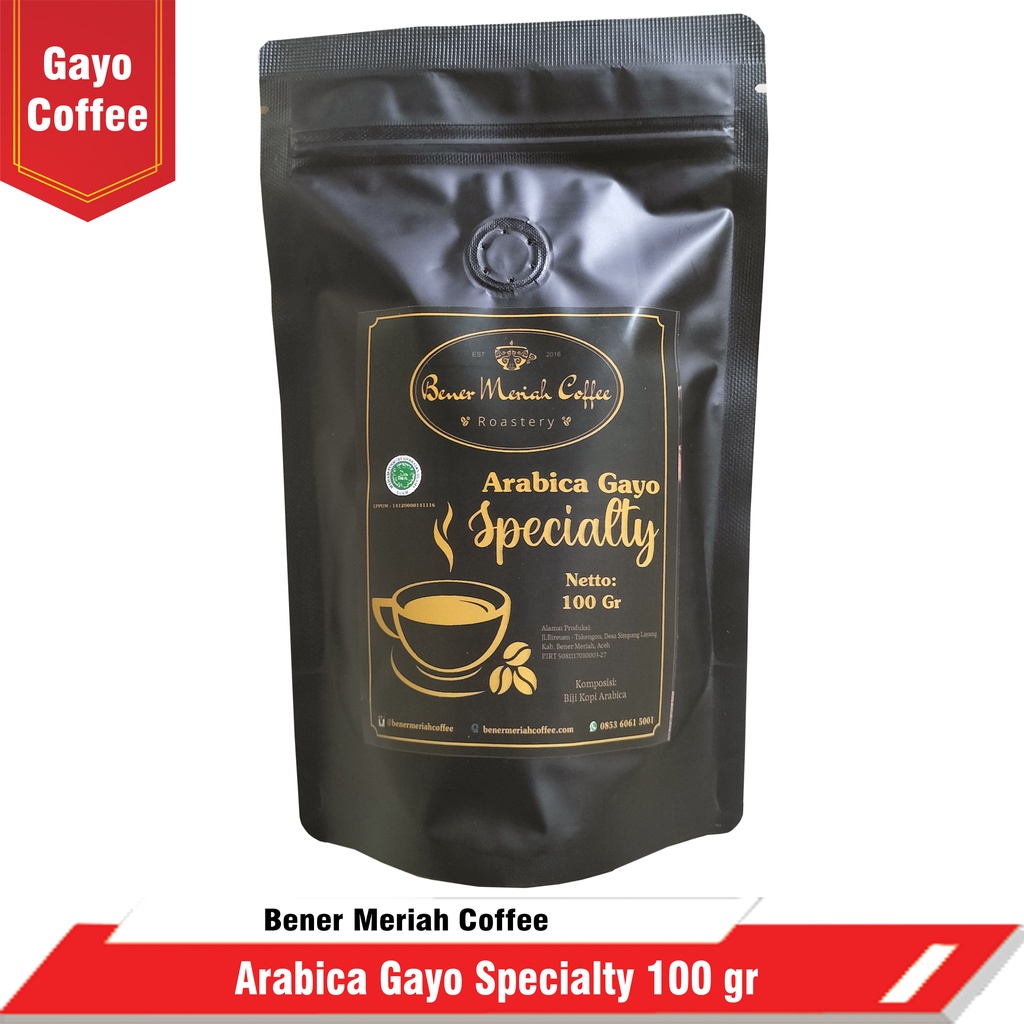 

Kopi Arabica Gayo Specialty 100 Gr | Bener Meriah Coffee