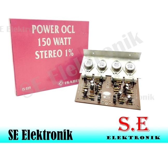 Kit power amplifier OCL 150 w stereo jengkol