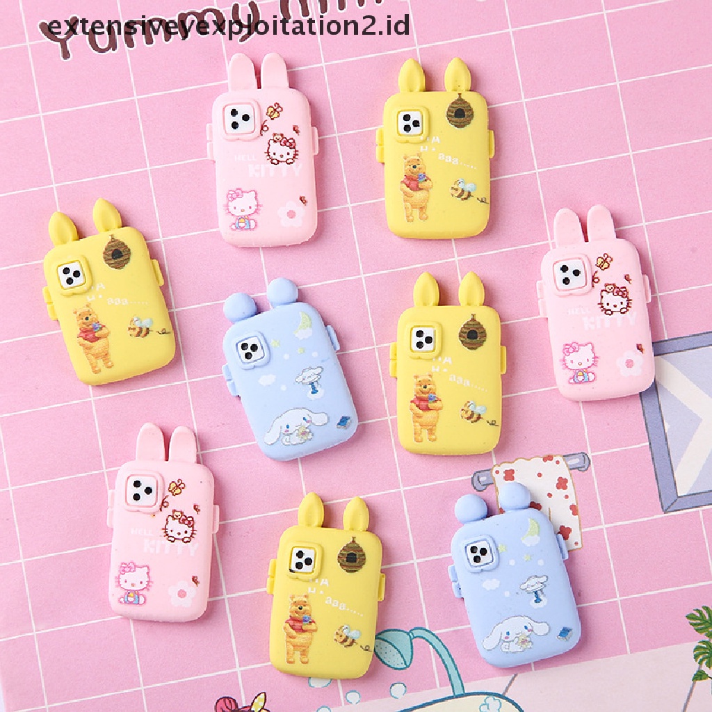 5pcs / Set Mainan Miniatur Handphone Skala 1: 12 Untuk Aksesoris Rumah Boneka