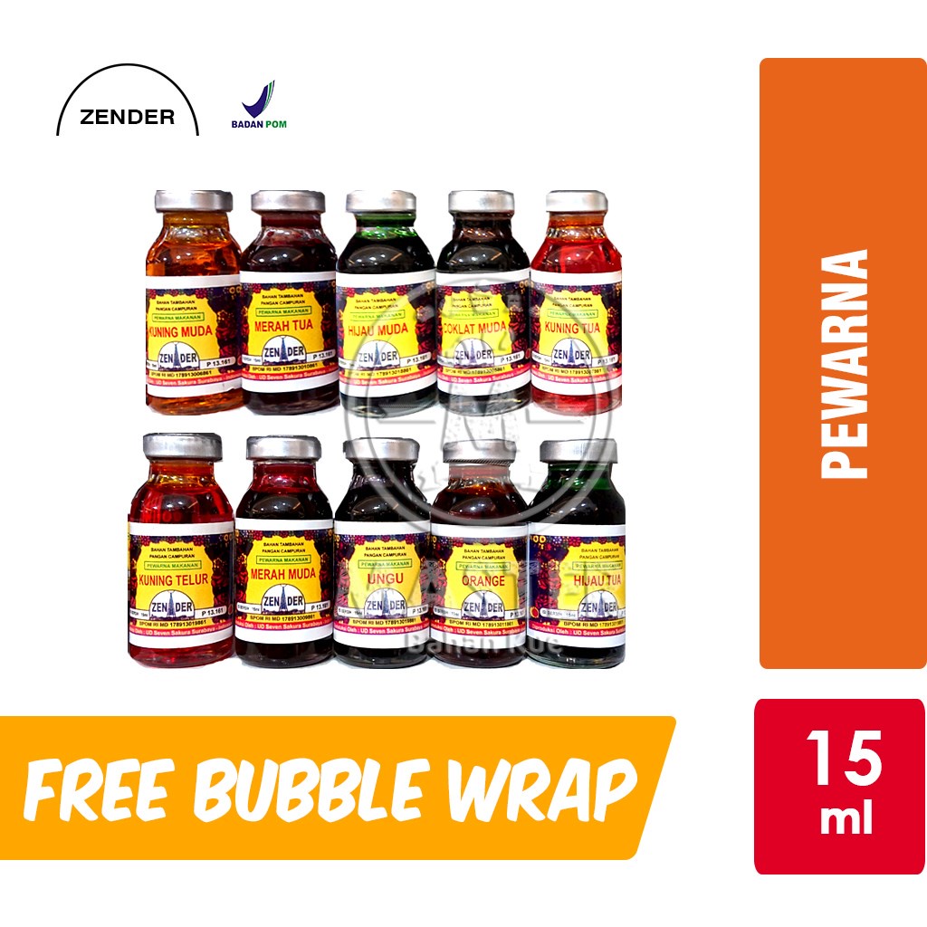 

ZENDER Sumbo Pewarna Makanan Coloring [15 ml]