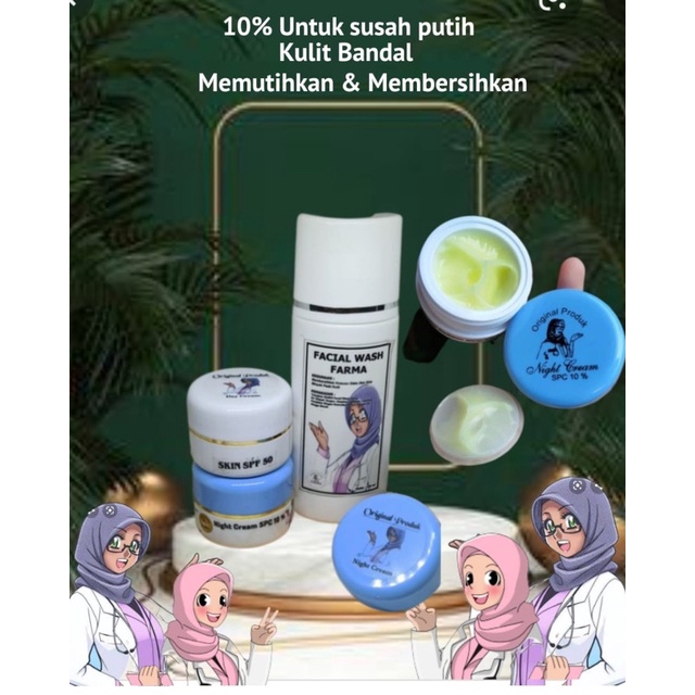 Cream 3in1 spc 10% (UNTUK KULIT SUSAH PUTIH)