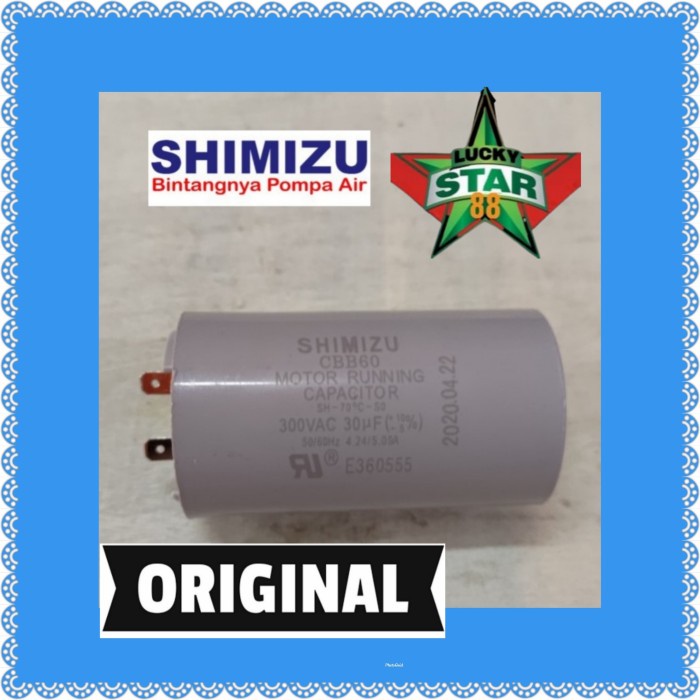 Kapasitor 30uf Pompa air shimizu ps 226 bit 230 capasitor 30 uf
