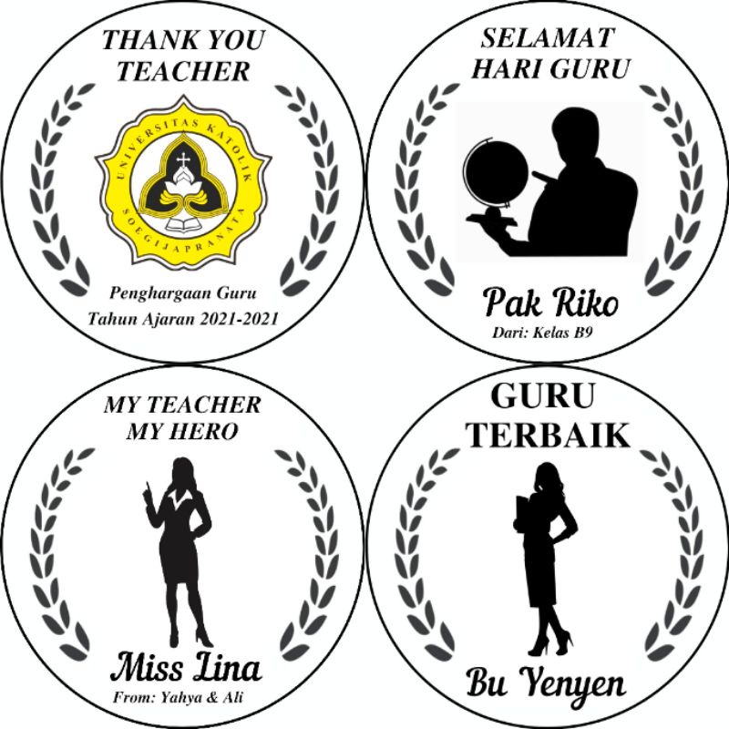 Medali Guru / Kado Guru / Hadiah Teacher Day