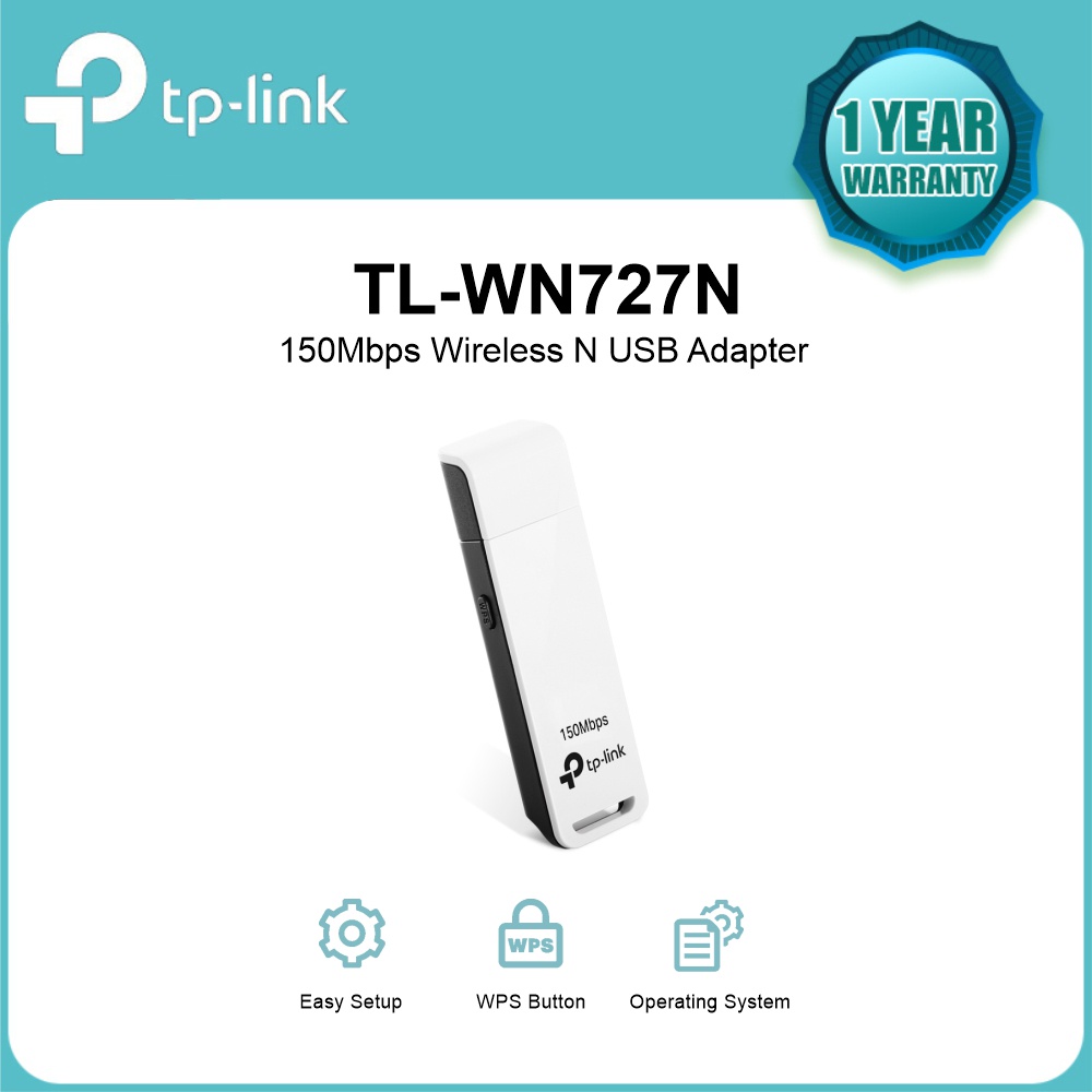 Original TP-LINK TL-WN727N 150Mbps Wireless N USB Adapter