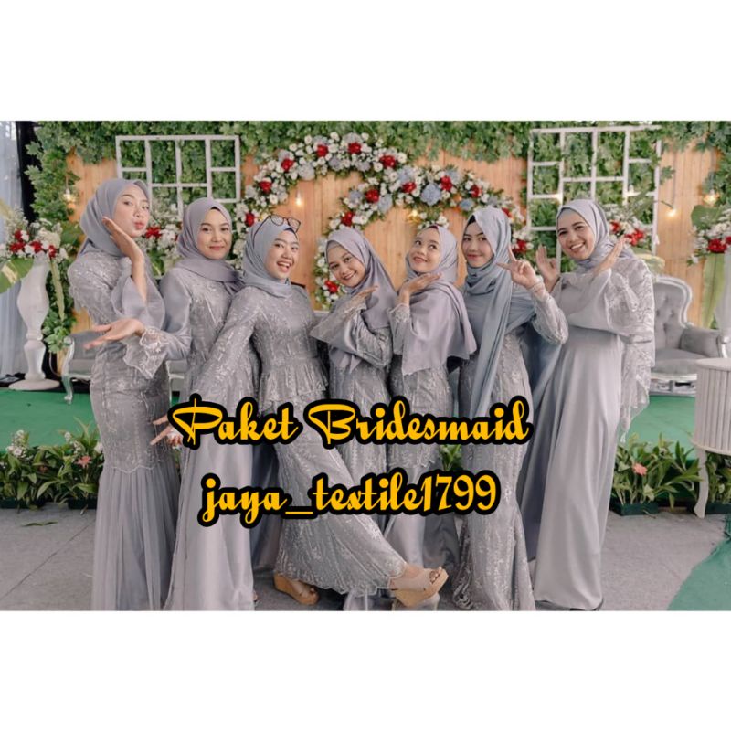 Kain Paket Bridesmaid/ Paket Seragaman/ Bahan Polos Bridesmaid