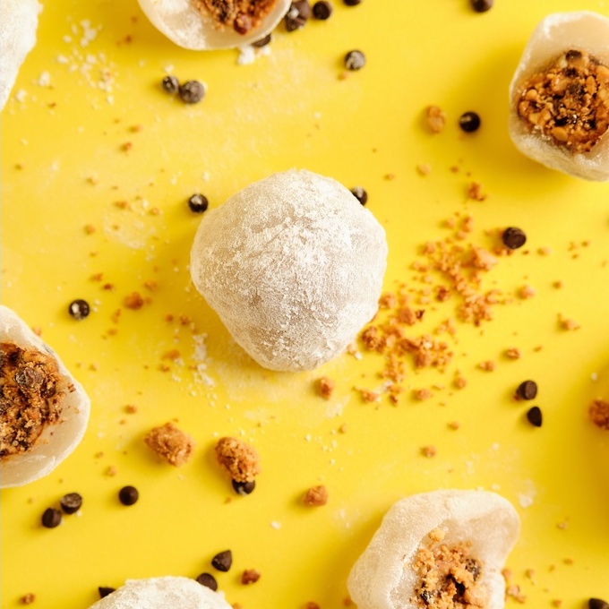 

Mochi Aifa Rasa Kacang Coklat dibalut sagu