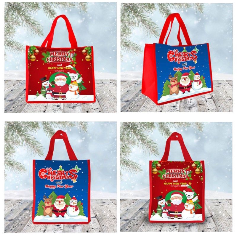 

Tas Natal Tempat Bingkisan Natalan BISA BELI SATUAN - Tote Goodie Paper Bag Pouch Untuk Tas Kantongan Souvenir Kado Gift Natalan Hadiah Belanja Motif Karakter Tema Model Gambar Merry Christmast Chrismast Xmast Murah Instan Praktis Bagus Terlaris Termurah