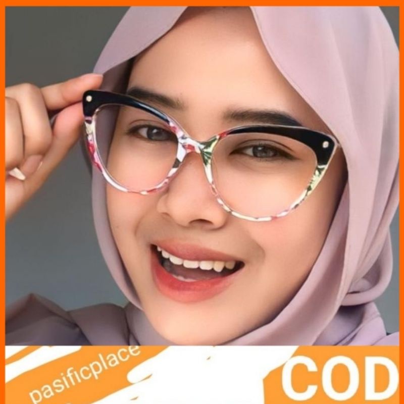 kacamata wanita Antiradiasi Photocromic Bluecromic Minus Normal Silinder 93308