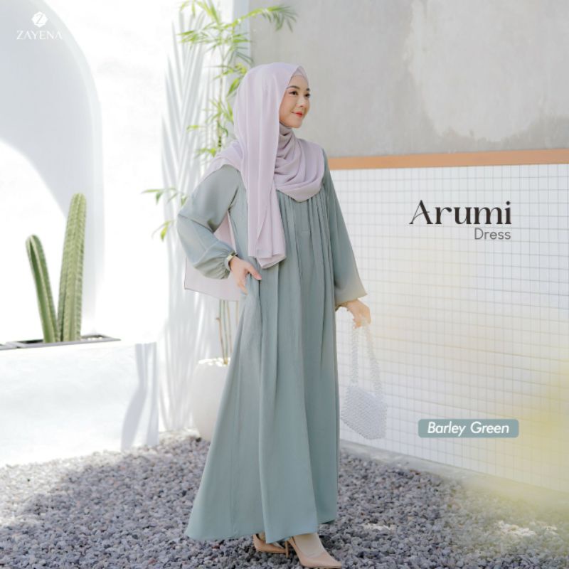 Arumi Dress olive by Zayena Indonesia