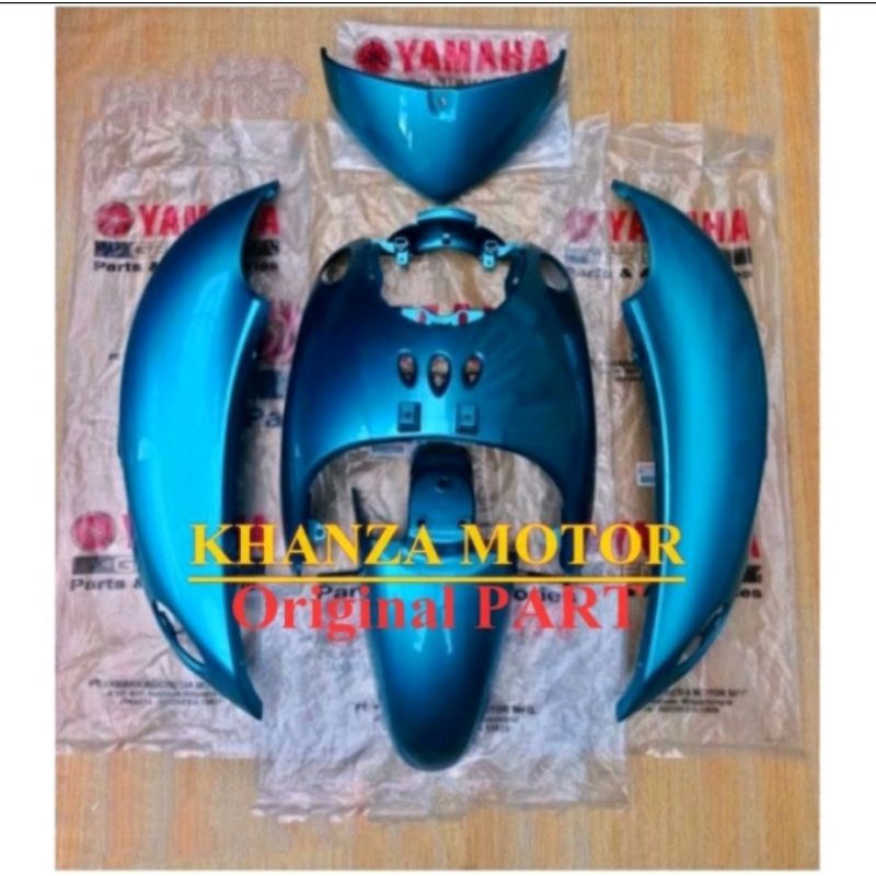 BODY HALUS YAMAHA FINO KARBU SET HIJAU ORIGINAL YGP