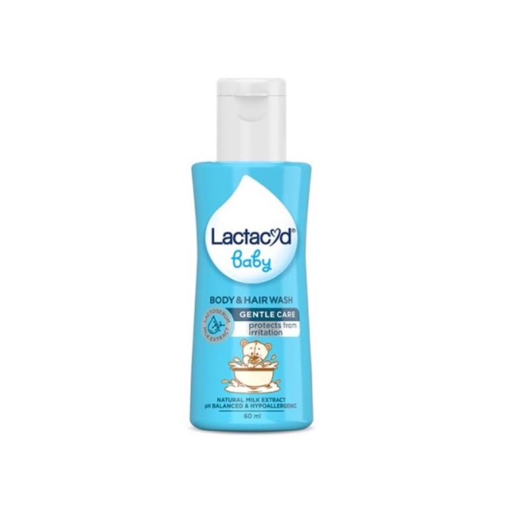 Lactacyd Baby Hair &amp; Body Wash Sabun dan Shampoo Bayi 60ml