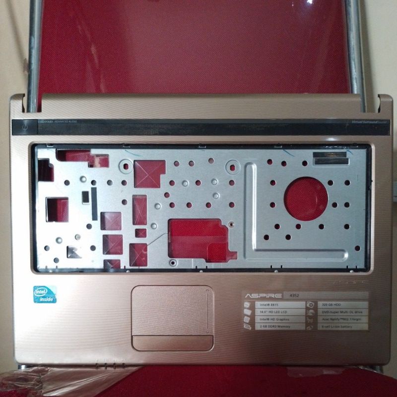 casing cover case atas tutup keyboard laptop acer aspire 4352 normal tinggal pasang