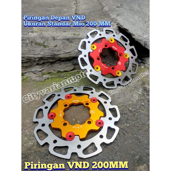 VND Disk Disc Brake Piringan Cakram Depan VND Floating Cnc Ukuran 200 Mio Sporty Soul Fino Karbu Xeon Gt