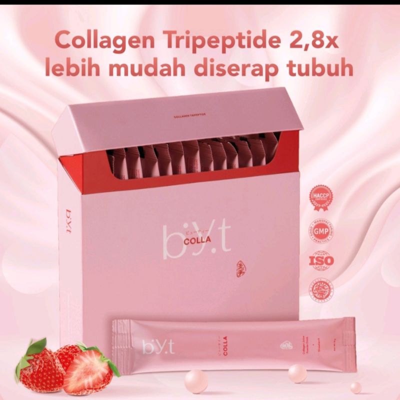 BYT COLLA 1 Box isi  16 Sachet ORIGINAL Collagen Halal BPOM ED 2025