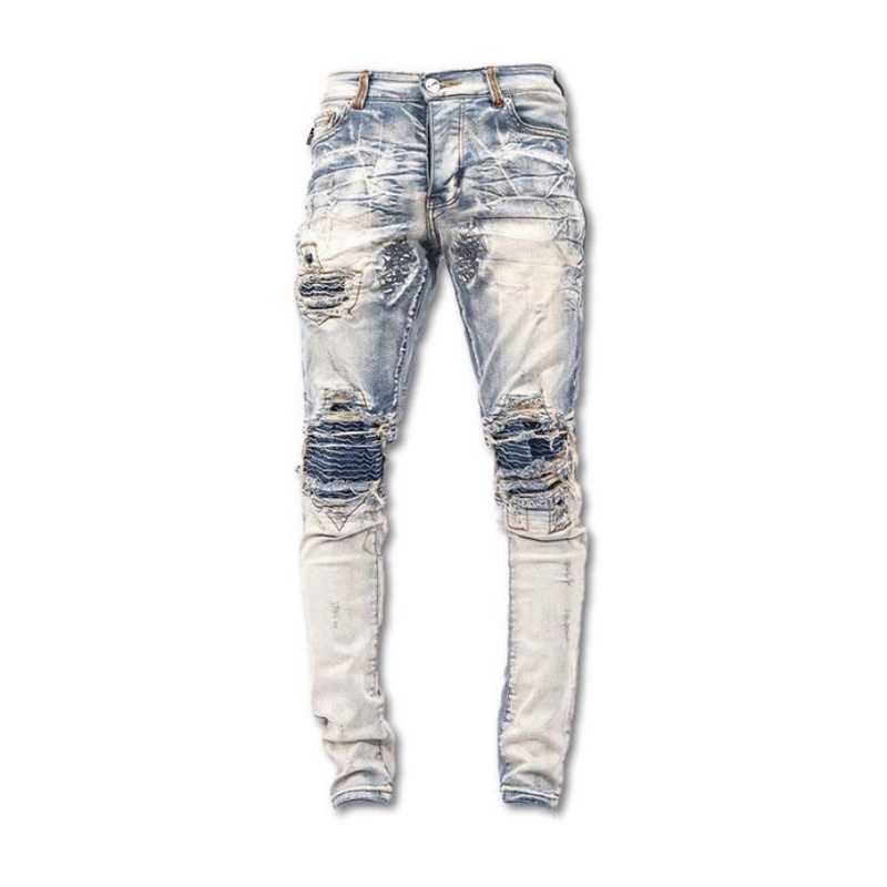 HamJeansku M1 Tri Biker Cream Stone