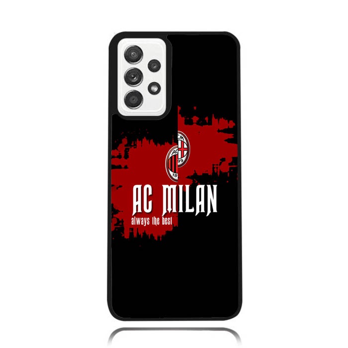 Case Casing Samsung Galaxy A33 A53 A73 A32 A52 A72 A31 A51 A71 5G Ac Milan line Flag ND1748