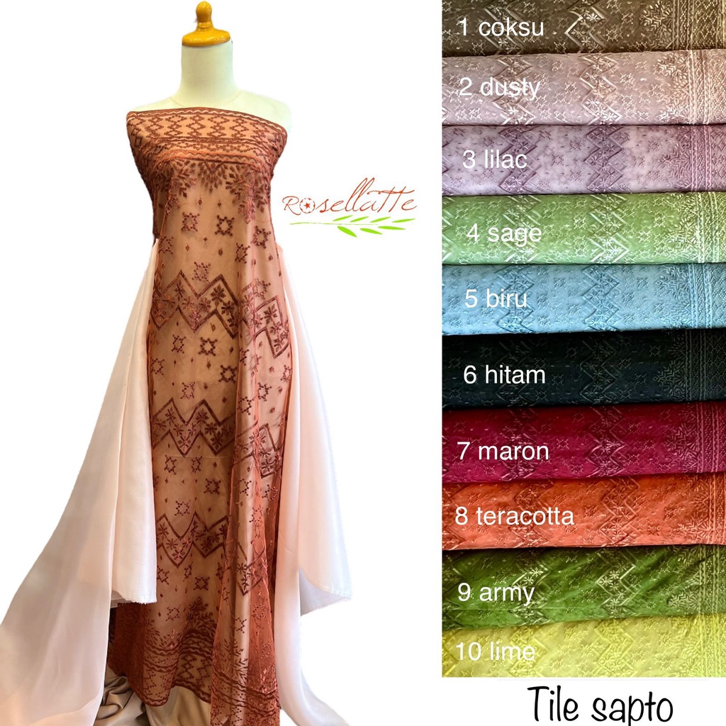 Kain Tile Brokat Sapto