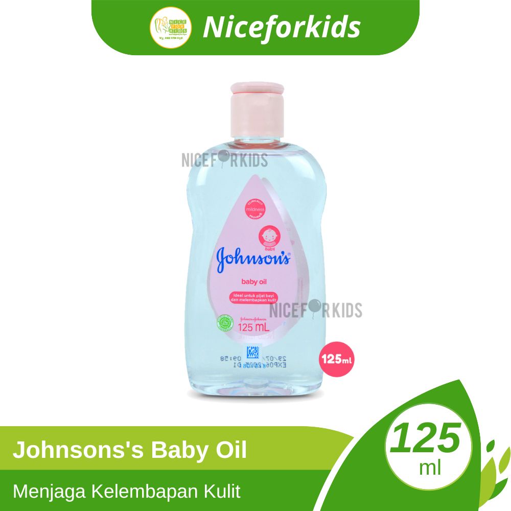 Johnson's Baby Oil 125ml / Minyak Pijat Bayi / Minyak Bayi