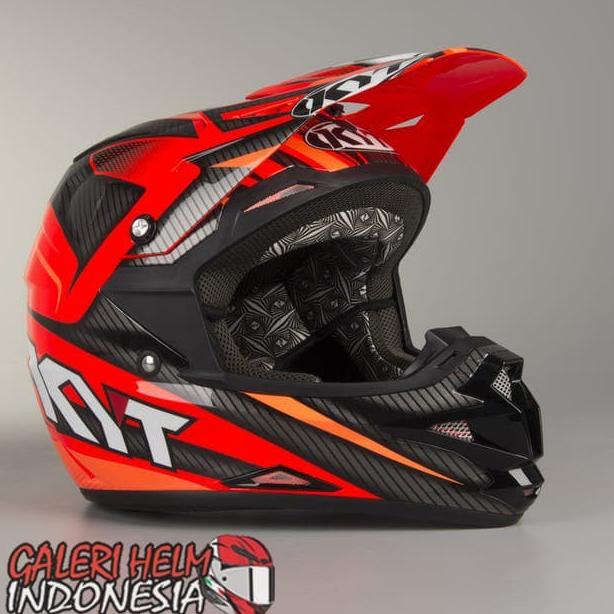 Jual Helm Kyt Cross Over Power Carbon Orange Red Fluo Crossover Trail
