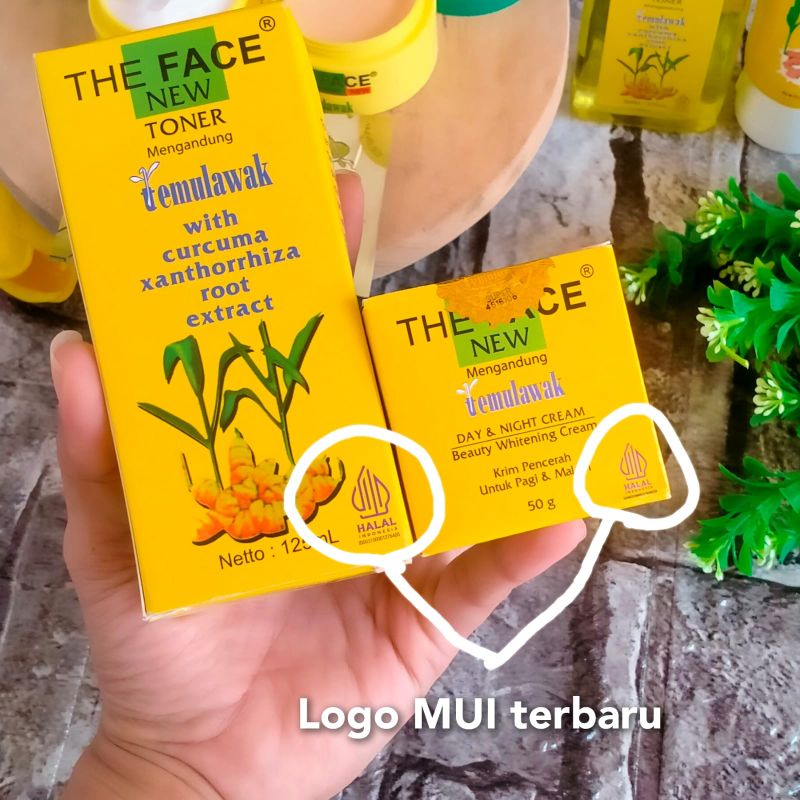 (The Face)Paket Krim Temulawak RESMI BPOM isi 5